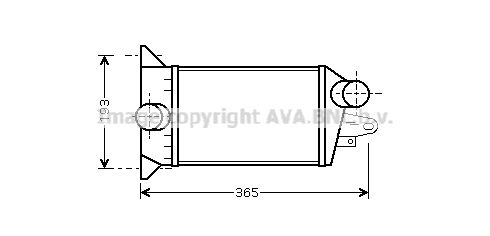 AVA QUALITY COOLING Kompressoriõhu radiaator FD4354